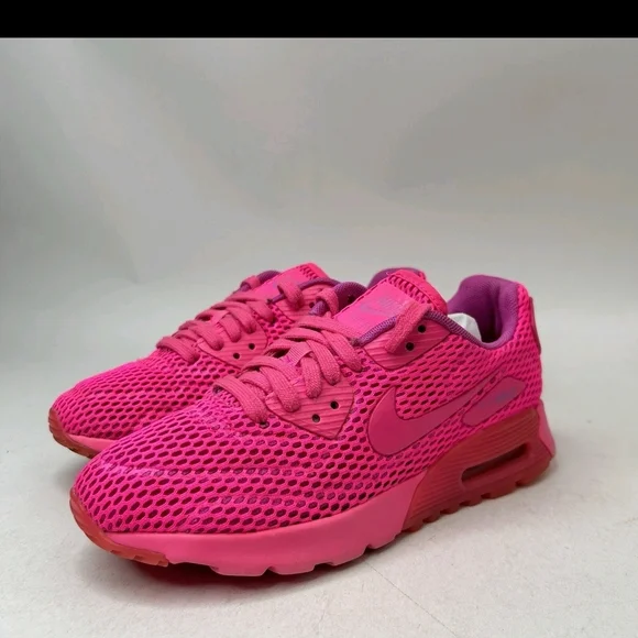 Nike Air Max 90 Ultra Breathe Pink Blast Running Shoes Women's 7.5 Sneakers - Picture 4 of 8